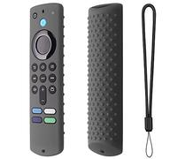 2022 Remote Control Case Cover Compatible for Fire TV Stick (3rd Gen) Third Generation, Remote Control Protective Cover Silicone Dust-proof Sleeve Protection with Lanyard (dark gray)