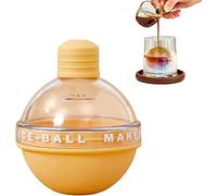 2022 Summer New Light Bulbs Ice Molds,Ice Ball Maker,Whiskey Ice Mold,Silicone Ice Cube Tray,Reusable Ice Ball Maker Whiskey Ice Mold (Yellow)