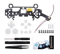 2023 1* DIY 8 Colors Luminated D-Pad Thumbsticks Face Buttons LED Kit for PS5 Game Controller