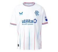 Castore 2023-2024 Rangers Away Football Soccer T-Shirt (Kids) White