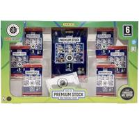 2023-2024 Panini NBA Premium Stock Collection Flagship Trading Card Box (1 Oversized Box Topper + 6 Packs + 1 Bonus Pack Featuring Exclusive Pulsar Prizms)