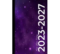 2023-2027 A5 Five Year Diary | Galaxy Stars Hardcover: Month to View Planner with UK Holidays, Vision Board, Moon Phases, Birthdays and Celebrations (5 Years)