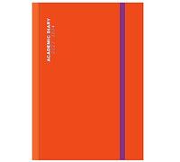 2023-24 A5 Day to View Page Diary Academic Orange Case-binding Full Page Daily Diary