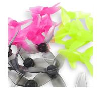 2023 2x2.3 2-Inch Tri-Blade PC Propeller, 8pcs with 1mm/1.5mm Holes for 1105-1108 Motors, FPV Racing & Freestyle Drone Replacement Parts(4pair Pink 1.5mm)