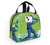 2023,Cricket Player,Lunch Bag for Women Work Portable Insulated Lunch Box,Cricket Player Pitching Win Game,Lunch Tote Bag with Poc