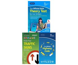 2023 Driving Theory Test Collection 3 Books Set Pack: The Official DVSA Highway Code Book 2023 UK, Know Your Traffic Signs 2023 UK + The official DVSA theory test for car drivers