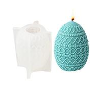 2023 Easter Silicone Moulds | Egg Silicone Candle Moulds | Flower Easter Decorations Resin Casting Candle Mould | Embossed Pattern Easter Egg Mousse Cake Mould