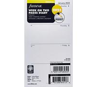 2023 Filofax Personal Week on Two Pages English Sunday Start 223 Diary, White