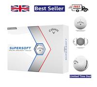 2023 Golf Supersoft Balls - 12 Durable Rubber Balls for Superior Playability