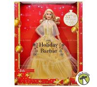 2023 Holiday Barbie Doll Blonde Hair 35th Anniversary Mattel HJX04