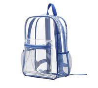 2023 Hot Heavy Duty Clear Waterproof Transparent Backpack See Through Bookbag with Multi Color Choices for School Sports Stadium etc Sale Promotion