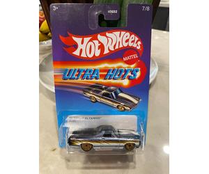 2023 Hot Wheels Target Ultra Hots 7/8 '71 CHEVY El CAMINO Black-White w/GoldUHSp