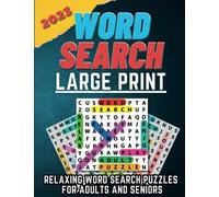 2023 Large Print Word Search book for Adults and Seniors: Themed Relaxing Fun and Challenging Word Search Puzzles. Boosts brain function. Improves visual memory