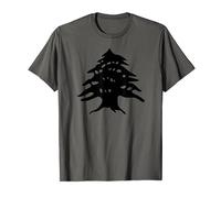 2023 Lebanese Black Cedar Tree Lebanon Flag Gift for Him Her T-Shirt