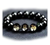 2023 Lucky Transfer Bead Bracelet, Genuine Feng Shui Black Obsidian Wealth Bracelet, Buddha Beads Bracelet, Obsidian Bracelet The Crystallization of Wisdom from China's "I Ching " and "Bagua"
