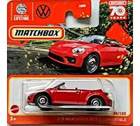 2023 Matchbox 2019 Volkswagen Beetle Convertible Red 98/100 (Short Card) HLD14