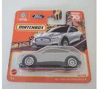 2023 Matchbox 2021 Ford Mustang Mach-E Grey 44/100 (Short Card) HLC84