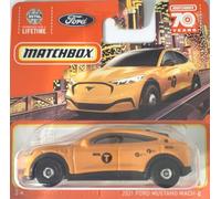 2023 Matchbox 2021 Ford Mustang Mach-E Orange 2/100 (Short Card) HLC91