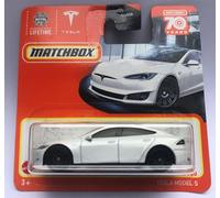 2023 Matchbox Tesla Model S White 86/100 (Short Card) HLC59