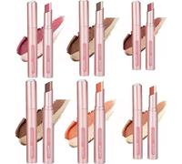 2023 New 2-in-1 Cream Eyeshadow Stick, Eyeshadow Stick, Double Colors Eyeshadow Stick, Waterproof Long Lasting Color Rendering Eyeshadow Pen (6pcs)