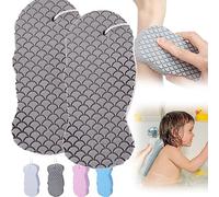 2023 New Esponja Saca Mugre Del Cuerpo, Esponja para Sacar Mugre De La Piel, Super Soft Body Shower, Super Soft Exfoliating Bath Sponge for Adults Kids (2*Grey)