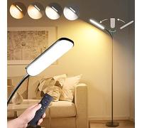 [2023 New] Floor Lamp, 18W 1800LM Super Bright LED Light Lamp with Remote & Works with Smart Plug, Dimmable Timing Eye Caring Reading Light Modern Standing Floor Lamp for Living Room Bedroom Office