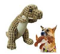 2023 New Indestructible Robust Dino Dog Toy,Robust Dino Plush Squeaky Dog Toys for Aggressive Chewers ,Unbreakable Stuffed Plush Dog Toys for Aggressive Chewers,Durable Interactive Dog Toy (Grey)