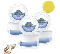 2023 New Multi-functional Cleaning and Stain Removal Cream with Sponge, Multifunctional White Shoes Cleaning Cream, Shoe Stain Cleaning Paste, No-Wash, Household Cleaning Paste (A-3PCS)