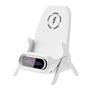 2023 New Portable Mini Chair Wireless Charger, 3 in 1 Wireless Charger Station Phone Stand Holder Bracket Decoration with Speaker Function, Fast Charging&Automatic Trickle Mode, Supply for All Phones