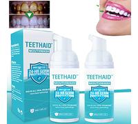 2023 New Teethaid Mouthwash Foam,Tartar Removal Foam, Teethaid Pure Herbal Super Whitening & Teeth & Mouth Repair Mousse,Preventing and Healing Caries,Travel Friendly, Easy to Use (2Pcs)