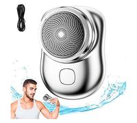 2023 New Upgrade Powerful Storm Shaver Men's Electric Shavers, Rechargeable USB Electric Shaver, Portable Mini Shaver, Pocket Size Wet and Dry, Easy One-Button Use (Silver)