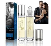 2023 New Venom Fragrance, Velora Phero Perfume, Ferromont Men'S Roll-on, Pheromones Perfumes for Women, Pure Instinct Roll on Pheromone Perfume, Venom Scents Pheromones for Women (Man 2PCS)