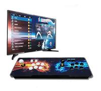 2023 Pandora Box DX 10888 in 1 Retro Game Street Cabinet Console RGB Light Panel 8-Way Joystick 16 Buttons Support 720P HD Output (Double fist Pattern)