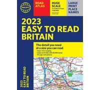 2023 Philip's Easy to Read Road Atlas Britain: (A4 Paperback) (Philip's Road Atlases)