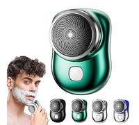 2023 Powerful Storm-Shaver for Men, Rechargeable Mini Electric Shaver, Pocket Portable Size Wet and Dry Shaver, Waterproof Electronic Razor, Suitable for Home, Travel (Green)