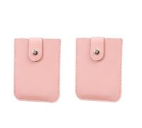 2023 Pull Out Card Holder with Slots, 2 Pieces, Pull Out Card Holder, Wallet with Pull Out Credit Card Holder, Stackable Bank Card Holder (Pink, One Size)