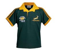 2023 Rugby Champion South Africa Children's Rugby Shirt Short Sleeve for Kids South Africa Present Size S to XXL for 3-4 Years, Green