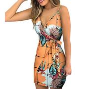 2023 Spring and Summer New V Neck Multi Printed Lace Wrapped in Sexy Dress Female Plus Size Sweater Dresses 3X