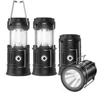 2023 Upadte Solar Lantern Flashlights Charging for Phone, USB Rechargeable Led Camping Lantern, Collapsible & Portable for Emergency, Hurricanes, Power Outage, Storm (Classical-2)