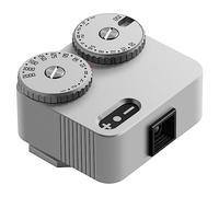 (2023 Upgraded) TTARTISAN Light Meter II Two Dial Electronic Camera Light Meter Camera Photometer Cold Shoe Mount to Adjust ISO, Aperture and Shutter Speed (Silver)