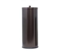 [2023 Upgraded Version] HUJI Rust Resistant Stainless Steel Toilet Paper Roll Canister Holder w/Removable Base for Bathroom Storage (1 Pack, Toilet Paper Canister) (Bronze)