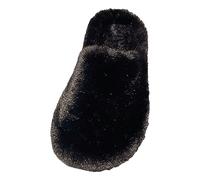 2023 Women's Cover Toe Home Slippers Foreign Trade Female Winter Cute Thickened Warm Footwear (Black, 5.5)