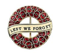 2023 Wreath Red Poppy Badges Lest We Forget Remembrance Day Poppy Brooch Pin Badge