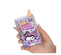 2024 2 in 1 Lighter with Cigarette Case, Hello Kitty Clear Case Lighter, Windproof USB Rechargeable Lighter, Flameless, Windproof, Moisture Resistant, Waterproof Gifts for Men (Color : F)