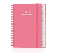 2024-2025 Appointment Book & Planner - A5 2024-25 Daily Hourly Planner from July 2024 - June 2025, Weekly Appointment Book with 30-Minute Interval, Medium 6.4" x 8.5", Pink