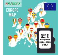 2024/2025 Map Data for Lexus Toyota Car Navigation GEN8 GEN9 Update TF Card Europe UK Maps Sat Nav GPS 8GB Free Shipping for Lexus GEN8-GEN9