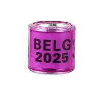2024/2025 Multicolor Pigeon Foot Ring With Word Earrings Quality Durable Bird Ring Pigeon Racing Ring Bird Training Tool 100 Pcs(Purple,Year 2024)
