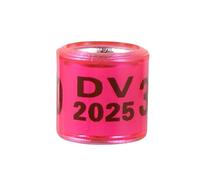 2024/2025 Multicolor Pigeon Foot Ring With Word Earrings Quality Durable Bird Ring Pigeon Racing Ring Bird Training Tool 100 Pcs(Rose red,Year 2024)