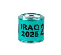 2024/2025 Multicolor Pigeon Foot Ring With Word Earrings Quality Durable Bird Ring Pigeon Racing Ring Bird Training Tool 100 Pcs(Dark green,Year 2025)