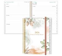 2024-2025 Planner - Academic Planner 2024-2025 from July 2024 - June 2025, Weekly & Monthly Planner & Journal to Track Goals, 8.5" x 11", Rose Leaf